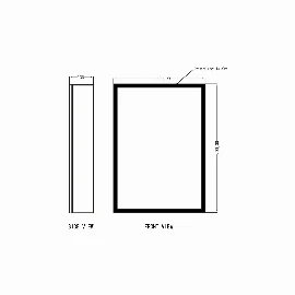 Mia LED Mirror Cabinet 500x700mm