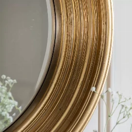 Keaton Round Mirror Gold