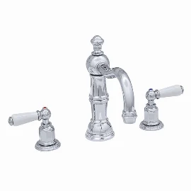 Perrin & Rowe | 3-Hole Basin Mixer Tap with Country Spout Lever