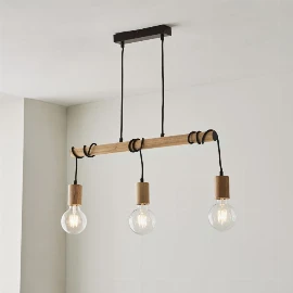 Erik 3 Pendant Light Black