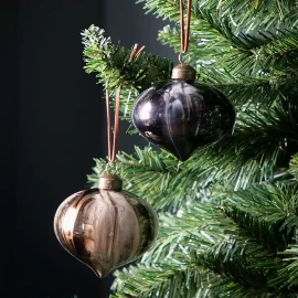 Snape Bauble Black/Gold Set of 6