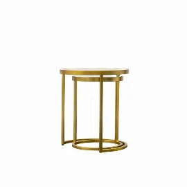 Ritzing Nest Tables - Gold