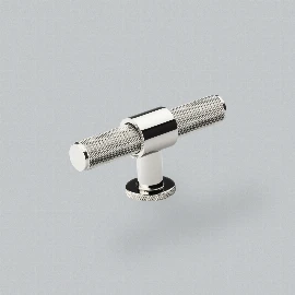 Belgravia Premium T Bar Knob 82mm | Polished Nickel