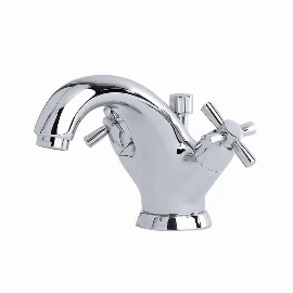 Perrin & Rowe | Monobloc Basin Mixer Tap with Crosshead, Chrome