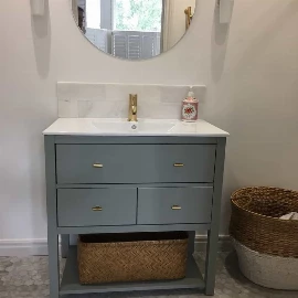 Ava Painted Bathroom Vanity | Slimline Ceramic Sink