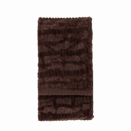 Textured Rabbit Fur Throw