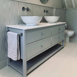 Ava Large Painted Vanity Unit | Sit On Basin