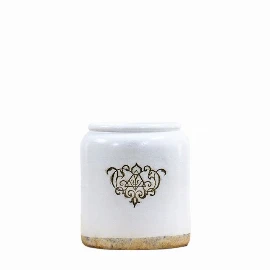 Aldenholm Vase - Wide- White