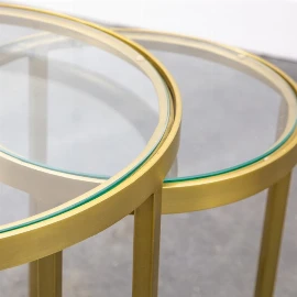 Ritzing Nest Tables - Gold