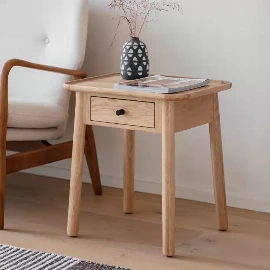 Kingsley 1 Drawer Side Table Oak