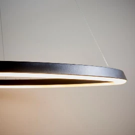 Stateen Pendant Light - Black / Snowfall