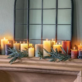 Column Candle Rustic