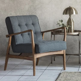 Riverdale Armchair Dark Grey