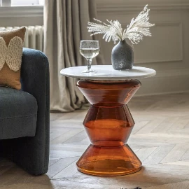 Aleron Side Table - Orange