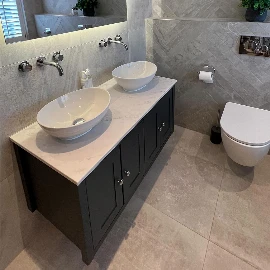 Ava Door Large Wall Hung Vanity Unit | Sit On Sink(s)