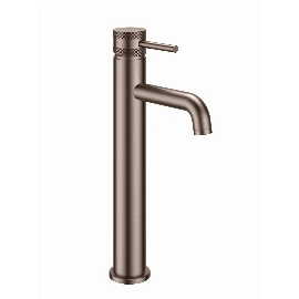 Knaresborough Tall MONO Basin Mixer Tap | Brushed Bronze