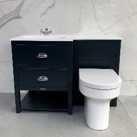 AVA Vanity Unit & Toilet Combination | Undercounter Sink