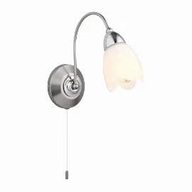 Blossom Wall Light Satin Chrome