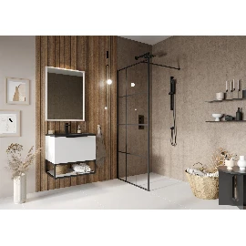 S8mm Grid Wetroom Panel 900