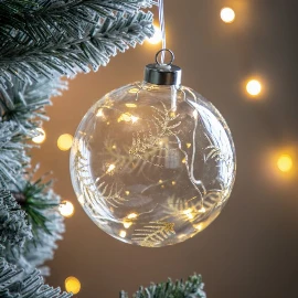 Featherfall Engraved Bauble with LED