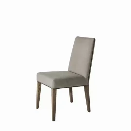 Leo Dining Chair Cement Linen (2pk)