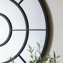 Luxtonvale Round Mirror Black