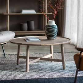 Kingsley Coffee Round Table - Grey