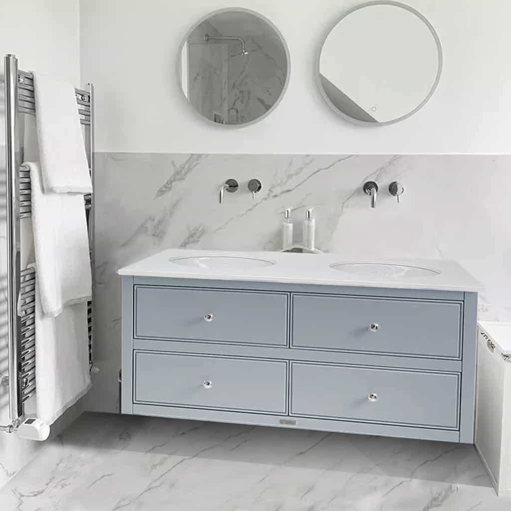 vanity unit with sink,vanity unit with basin,vanity unit,bespoke vanity unit,painted vanity unit