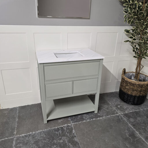 amy undercounter vanity unit | 800mm wide | meadow colour