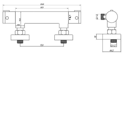 Harrogate Tap Company Round-shower-valve-Bar Valve005 Diagram