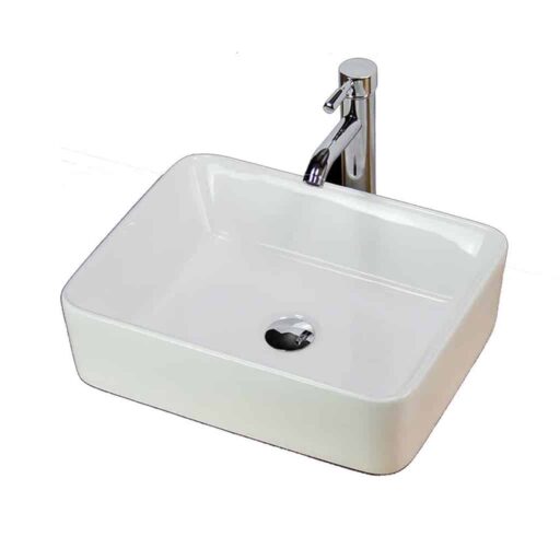 Harvey George Rectangle Ceramic Sink W_ 480mm _ D_ 380mm _ H_ 130mm