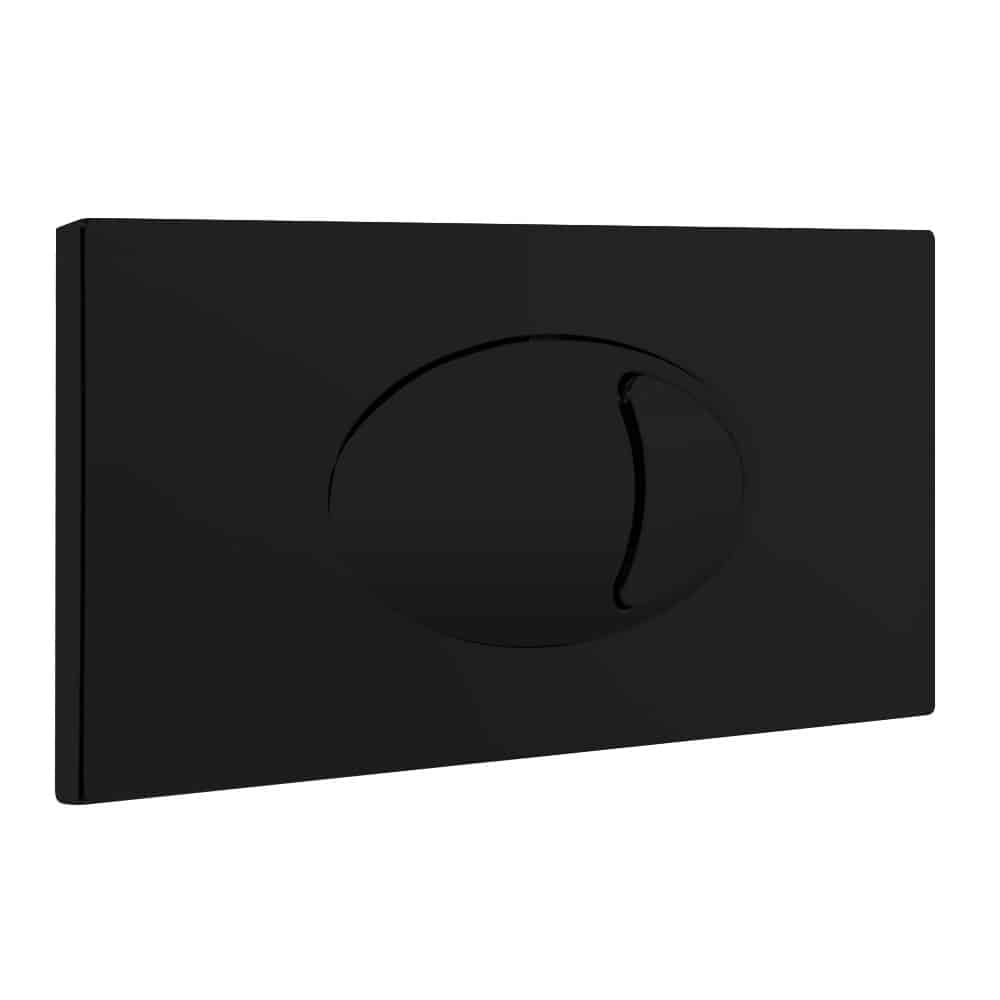 Black Large Access Flush Plate