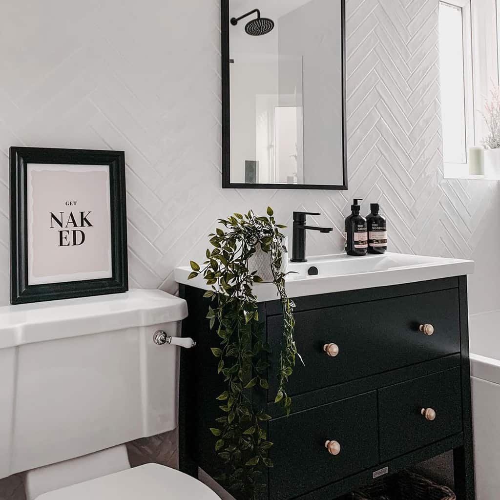 AVA Modern Ceramic Painted Bathroom Vanity Cabinet | Harvey George
