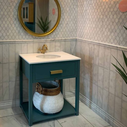 eva single drawer bespoke bathroom vanity unit by harvey george