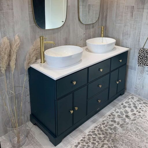 VICTORIA Painted Designer Bathroom Vanity Sink Unit Large
