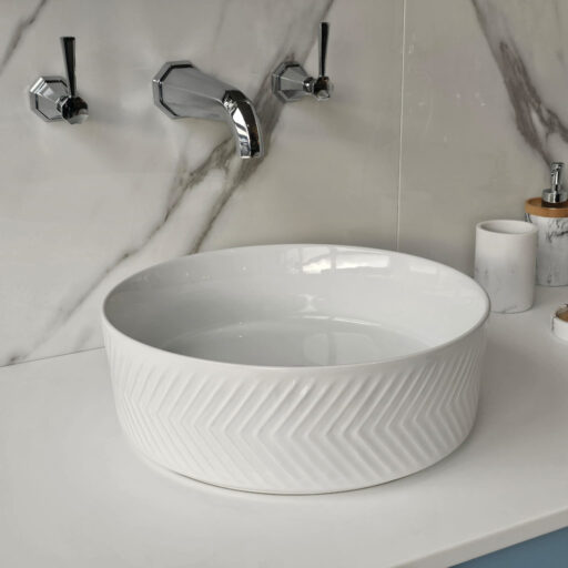 chevy round sit on ceramic sink