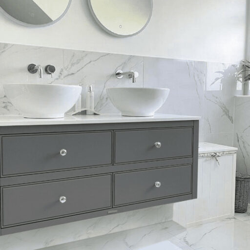 Wall Hung Double Vanity Under Mounted With Double Sink (1)