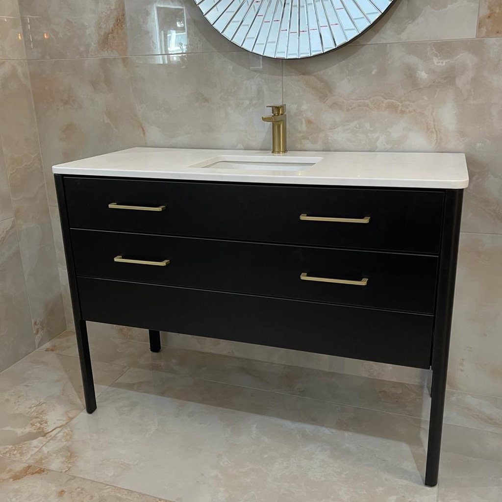 edward painted bathroom vanity unit | single undermounted basin