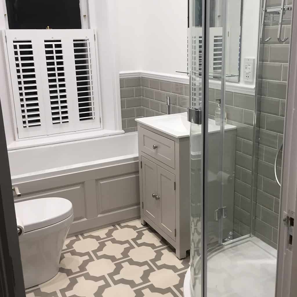 Hope painted bathroom vanity unit