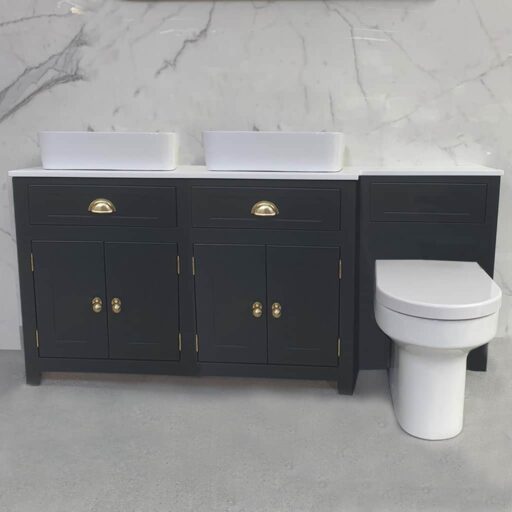 hope large vanity unit & toilet combination | sit on sink(s)