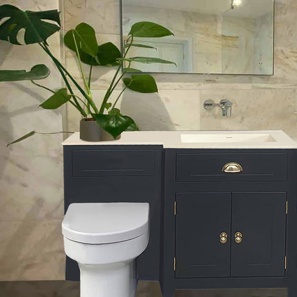 hope vanity unit & toilet combination | undermounted sink