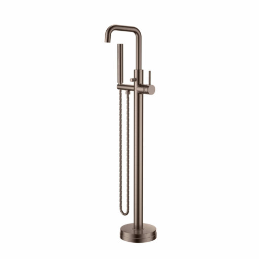 knaresborough freestanding bath shower mixer | brushed bronze