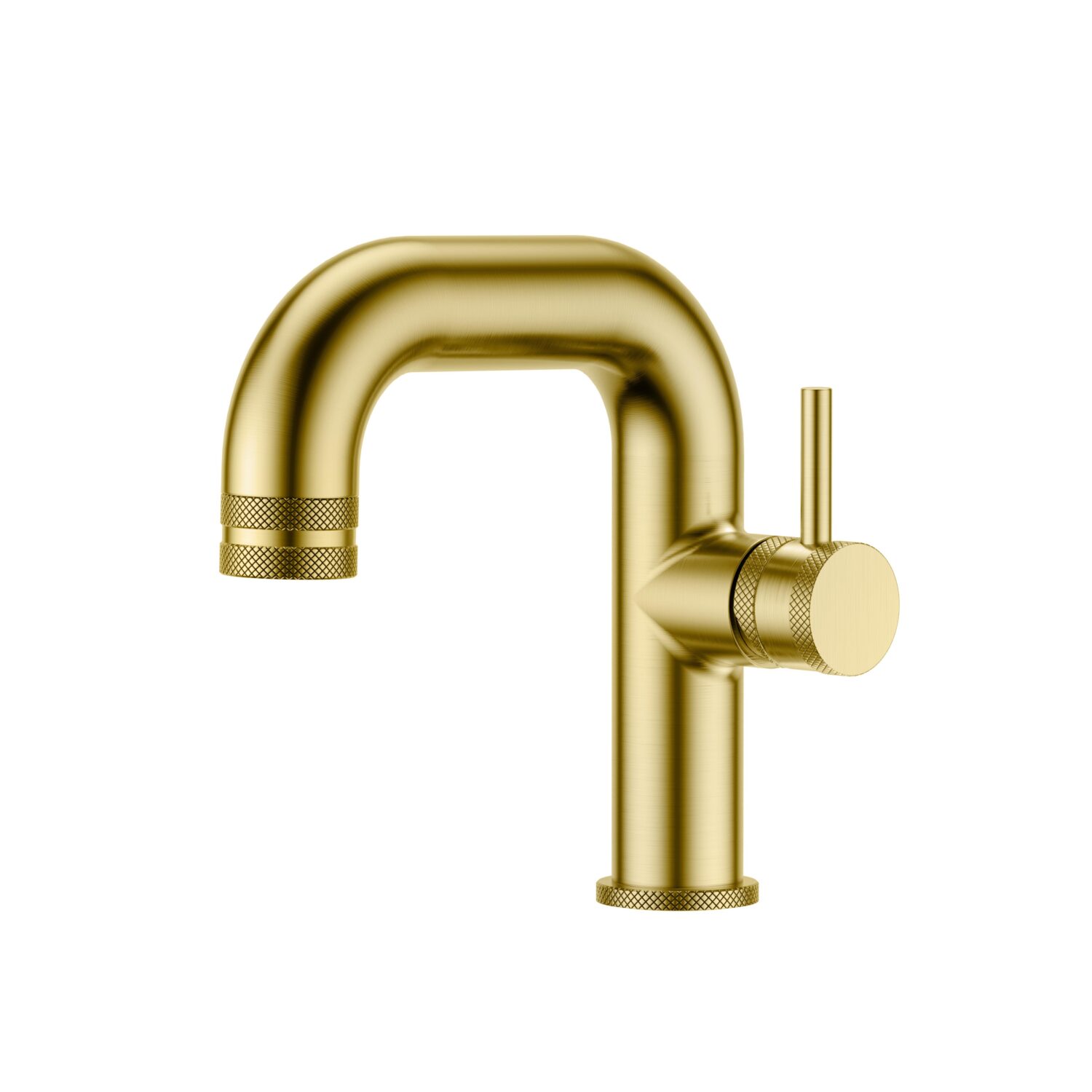 knaresborough mono side lever basin mixer | brushed brass