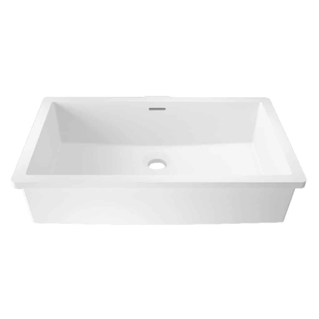 Krion Solid Surface Rectangle Sink B819E Harvey George Furniture
