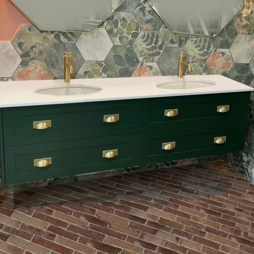 louise large wall hung vanity | undermount sink(s)