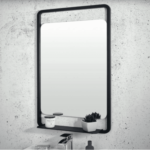 Mono Black Square Bathroom Mirror
