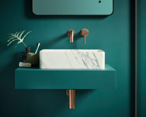 knaresborough wall mounted basin mixer | brushed bronze