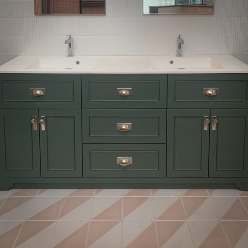sofia large bathroom vanity unit | 1800mm laura slimline signature stone resin sink