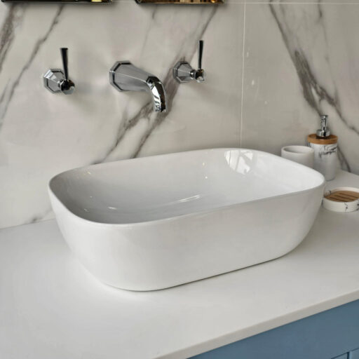 sonia rectangle sit on ceramic sink