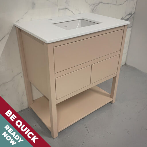 undercounter sink painted vanity unit uk made